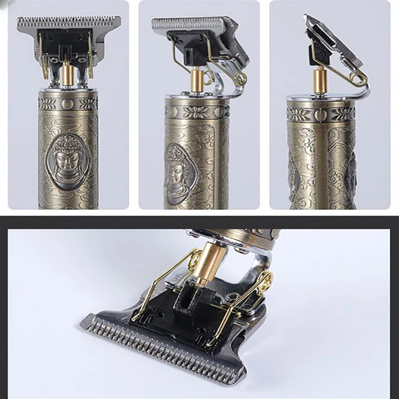 T Shaped Hair Clipper Blade With Stand T9 Blade Trimmer Replacement Clipper Head（only head） 4