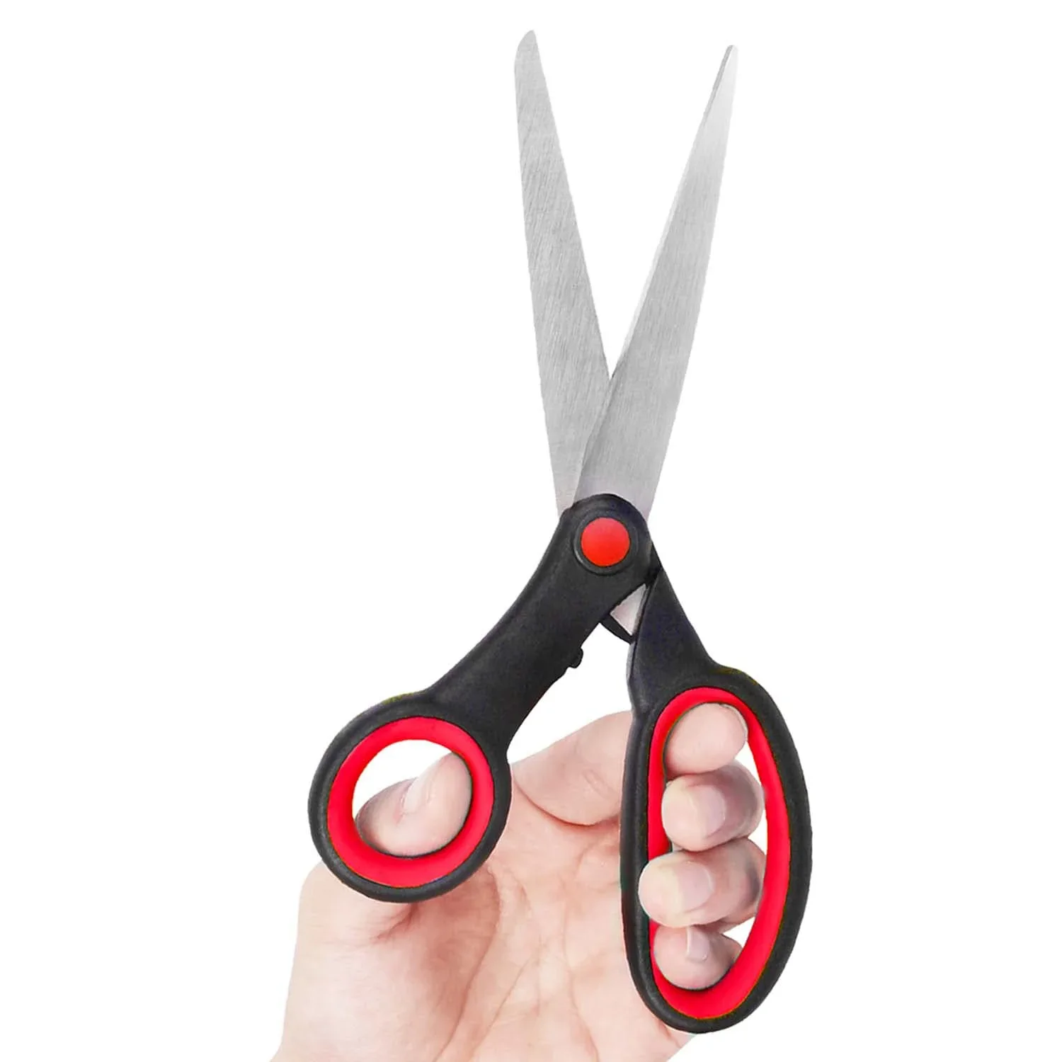 מספריים מקצועיות בגודל 10 אינץ' עם ידית שמאלית - מספריים עבות לתפירת בגדים, תפירה, רקמה ותפירה בבית