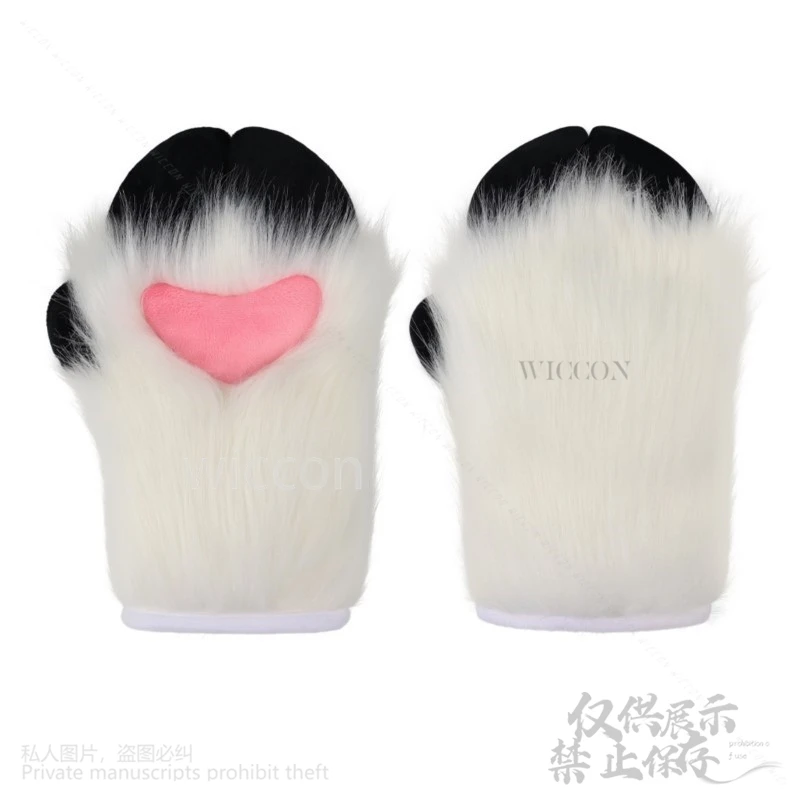 Anime Furry Lamb Paw Nails Gloves Props Animal Cosplay Kig Fursuit Kigurumi Cute Masquerade Party Halloween Carnival Customized