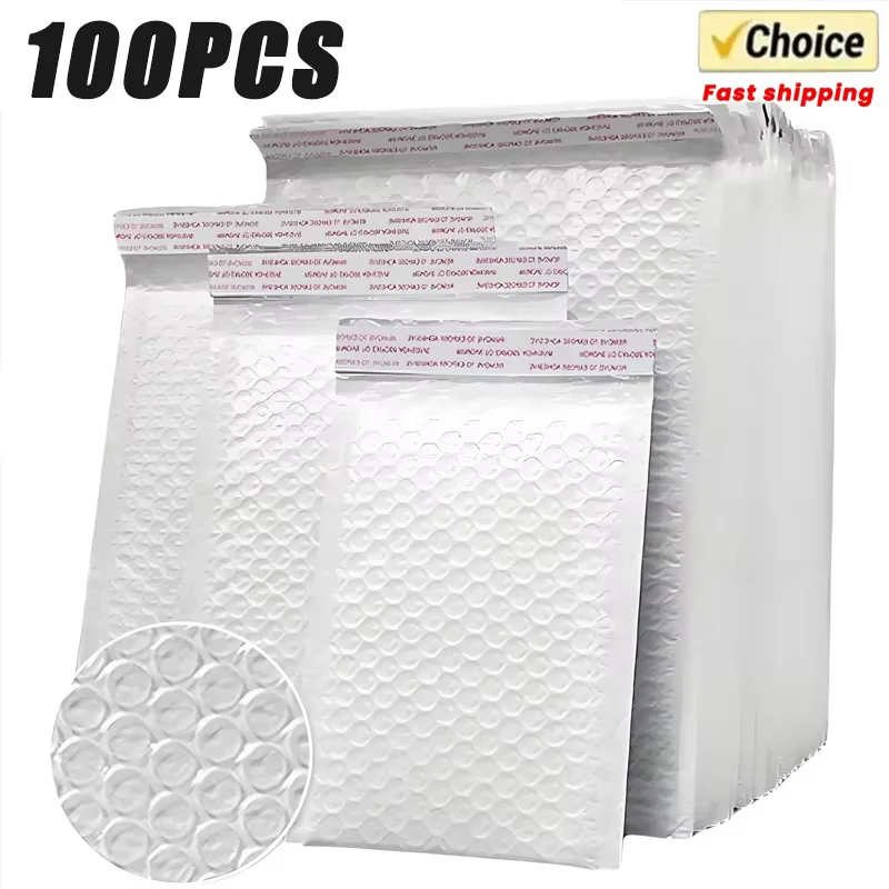 White Bubble Bags Packaging Envelope Shipping Bag Multi size Thickened Waterproof Self Seal Bubble Padding Bags foam envelope bags