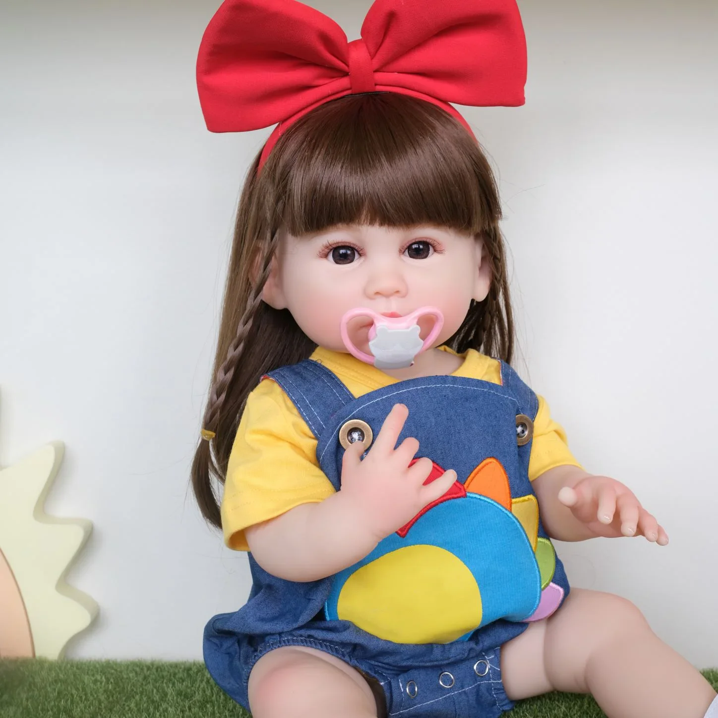 Npk 55Cm Full Body Reborn Toddler Girl Cuddly Doll Princess Doll Realistica Real Baby Doll Soft Touch Regali Di Natale Per Bambini