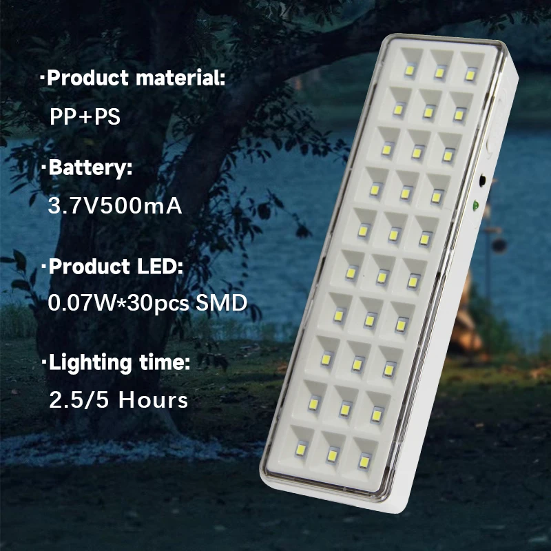Handheld Emergency Light LED Fire Fighting Lights Power Failure Emergency Lamps Wall Mounted Bulbs Indoor Diammable Lighting Emergency Light Emergency Light Bulb