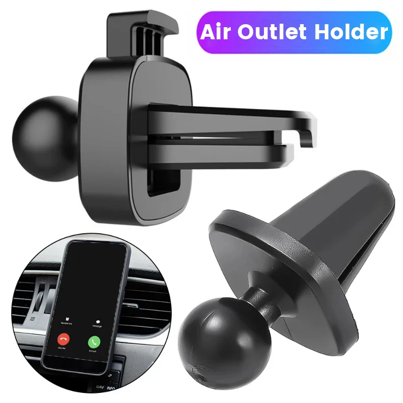 Universal Rotatable Car Air Vent Clip 17mm Ball Head for