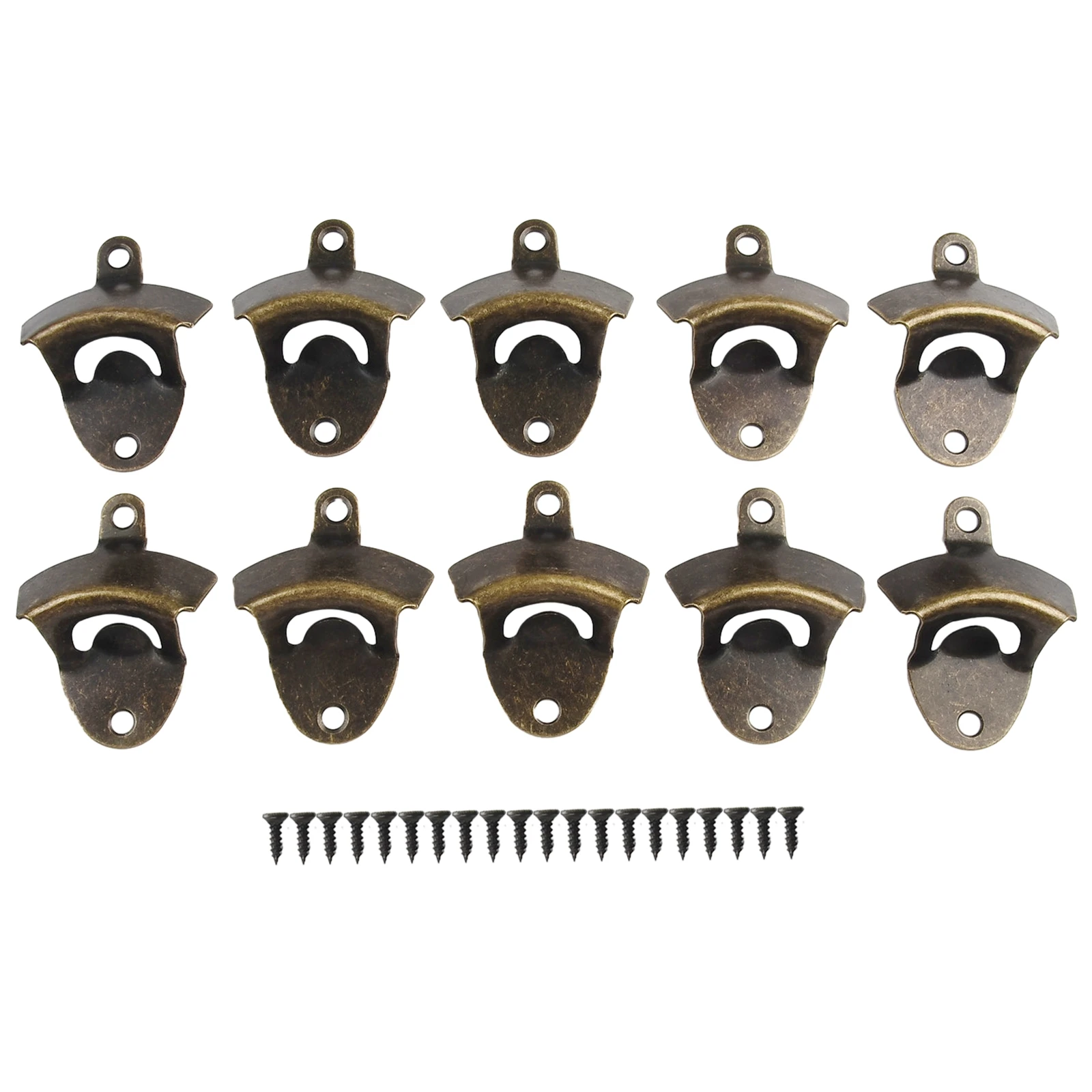 

10pcs/set Cast Iron Bottle Opener Wine Beer Cap Opener Wall Mounted Bottle Opener Bar Tools Gadgets Kitchen Tools