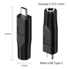 1/2PCS USB C to DC Power Adapter for Starlink Mini PD100W USB C Male to DC5521 Female Connector Charge Barrel Jack Power Adapter 5