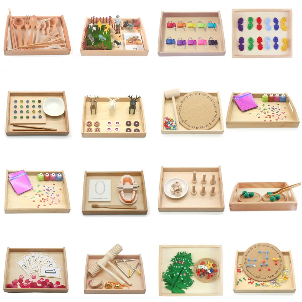 

Montessori Sensory Toys Practical Life Material Sensory Bin Tools Basic Life Skills Toys Educational Toys For Children D1464H