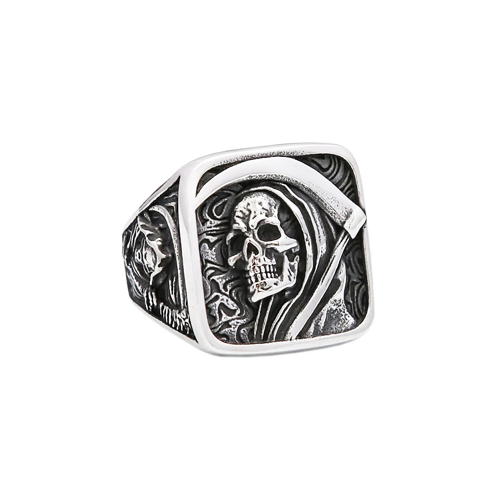 Anello Gotico Artiglio Della Morte In Acciaio Inox - Uomo/Donna, Taglia 14-30, Con Confezione Regalo - Foto 4