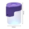 Sealed Storage Jar with Magnifying Glass Rechargeable Light Storage Container Rechargeable Led Glass Jar with Airtight Seal 1
