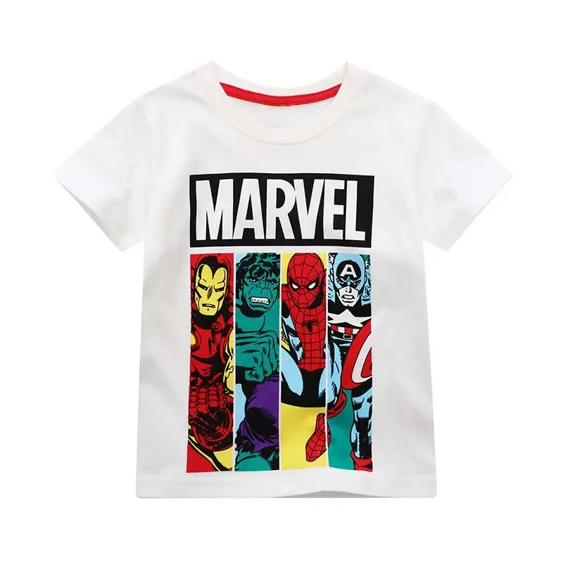 Children Tshirts Children Tops Summer Cartoon Avengers Spiderman Toy Story Print Baby Boys Short Sleeve T Shirt Kids Girls Cotton Clothes Children Tops Tees