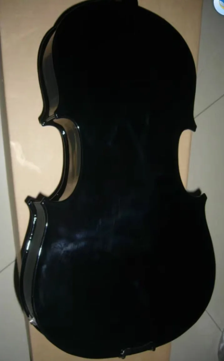 Electronic viola black 5-string stringed instrument