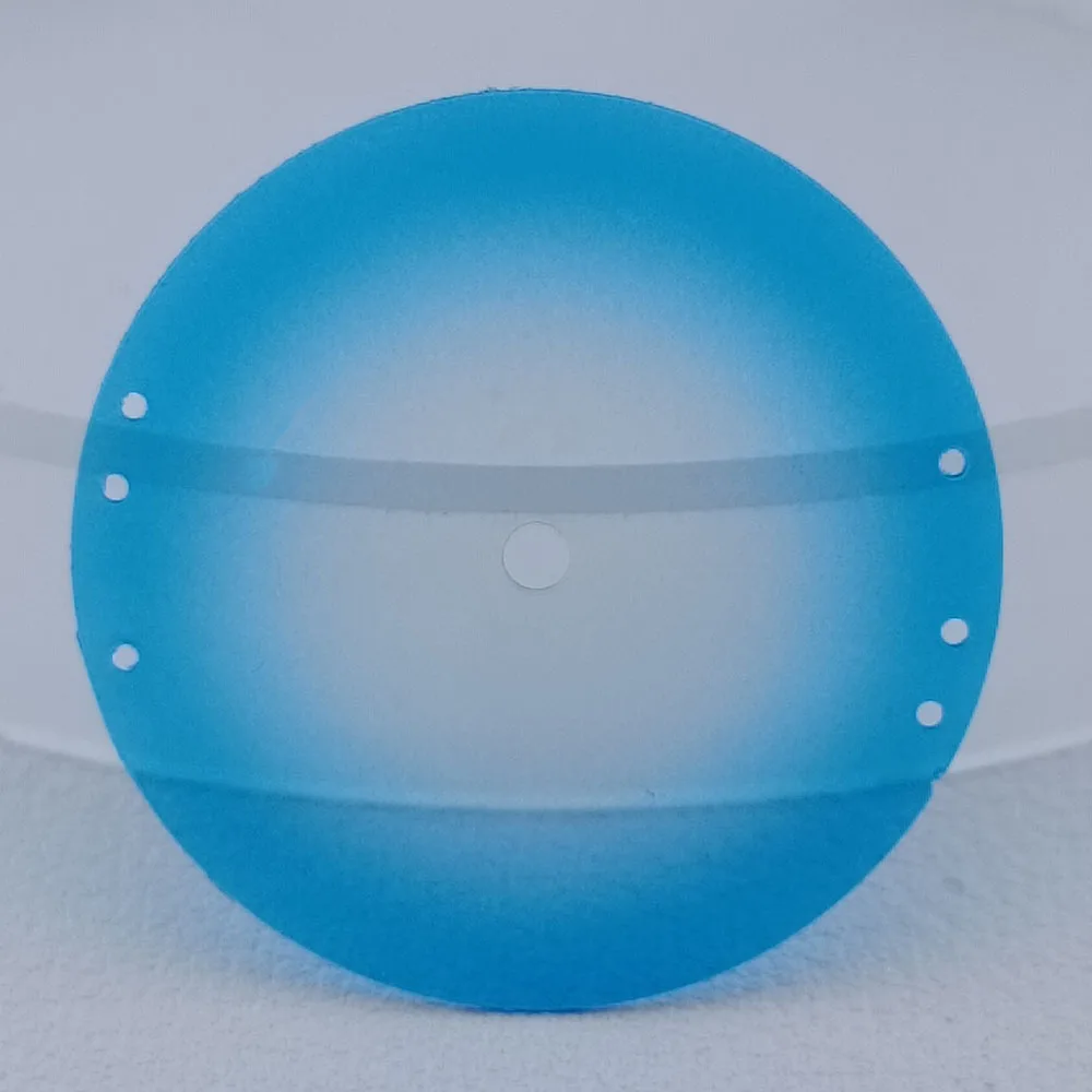 Luminous Dial with Transparent Surface for Mechanical Watches - 28.5mm Diameter