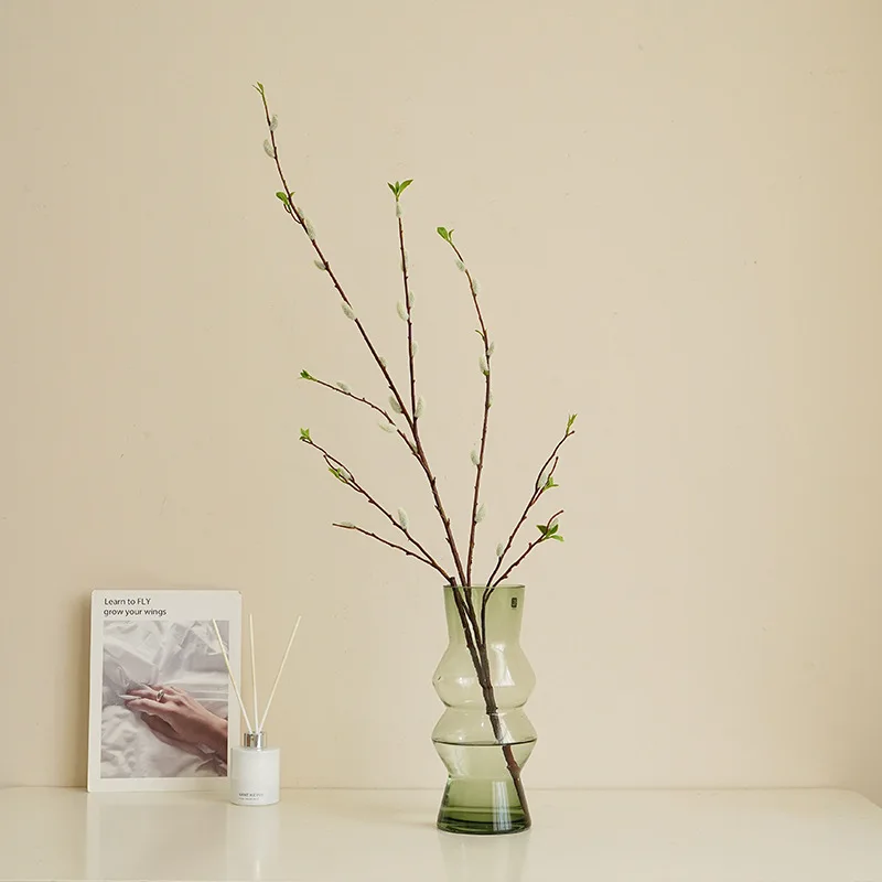 Aqumotic Artificial Pussy Willow Branches for Vases 1pc Tall Pussywillow in  Floor Vase Fake Twigs Espigas Para Decoracion Largas - AliExpress