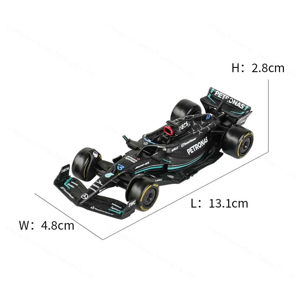 Bburago 1:43 メルセデス AMG 2023 W14 E パフォーマンス F1