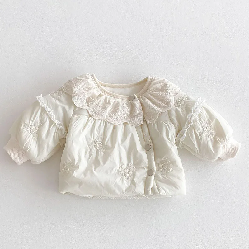 New Winter 0-4Yrs Newborn Baby Girls Thick Coat Children Thick Warm Clothes Infant Baby Girls Thicken Warm Cardigan Coat