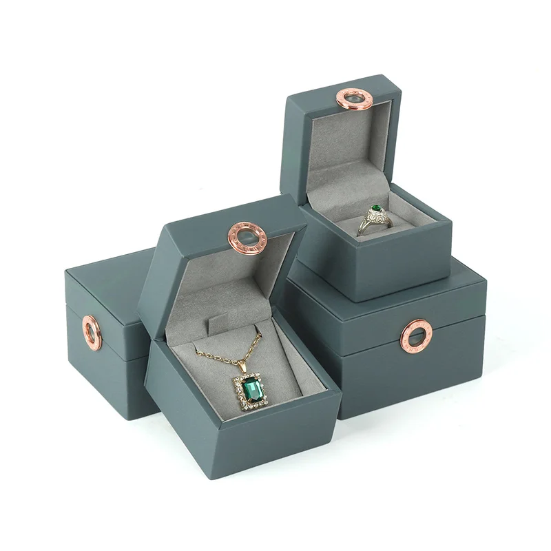 New Fashion PU Leather Bead Bracelet Jewelry Storage For Femal Ring Earring Pendent Bracelet Jewelry Box