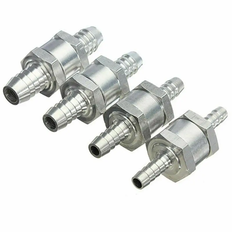 One Way Fuel Non Return Check Valve 6mm 8mm 10mm 12mm Petrol Diesel Aluminum
