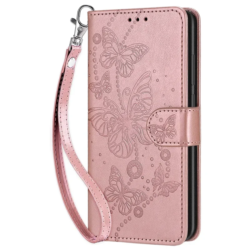 Luxury Leather Flip Wallet Case - Shockproof Design with Pattern Etui