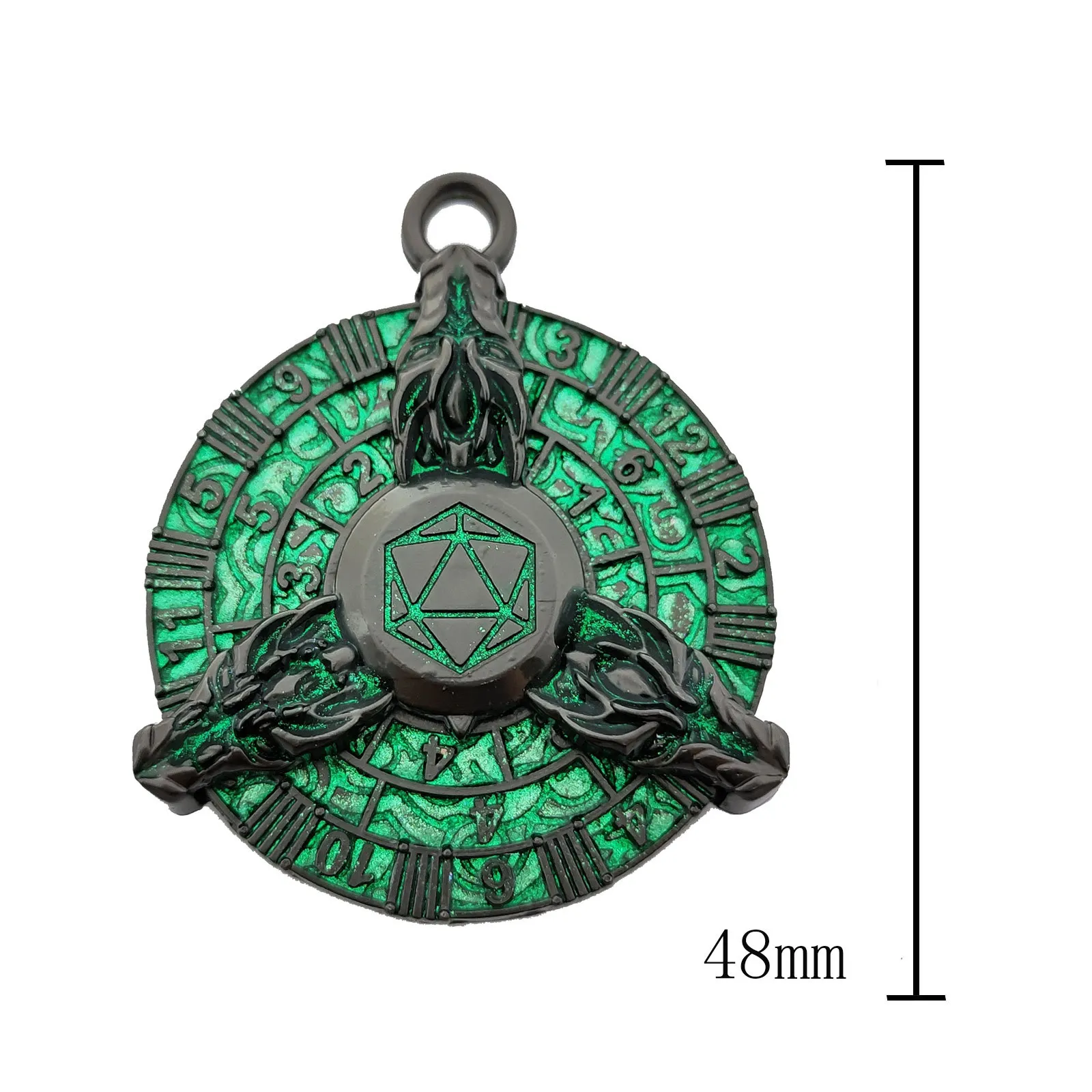 Fingertip gyro Dice Pendant Metal DND Dice for Dungeons and Dragons role playing game player RPG D&D Metal dice Roulette