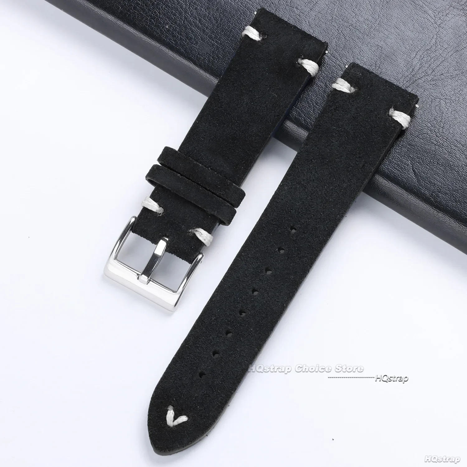 Vintage Suede Leather Quick Release Watch Strap - Sport Bracelet Replacement