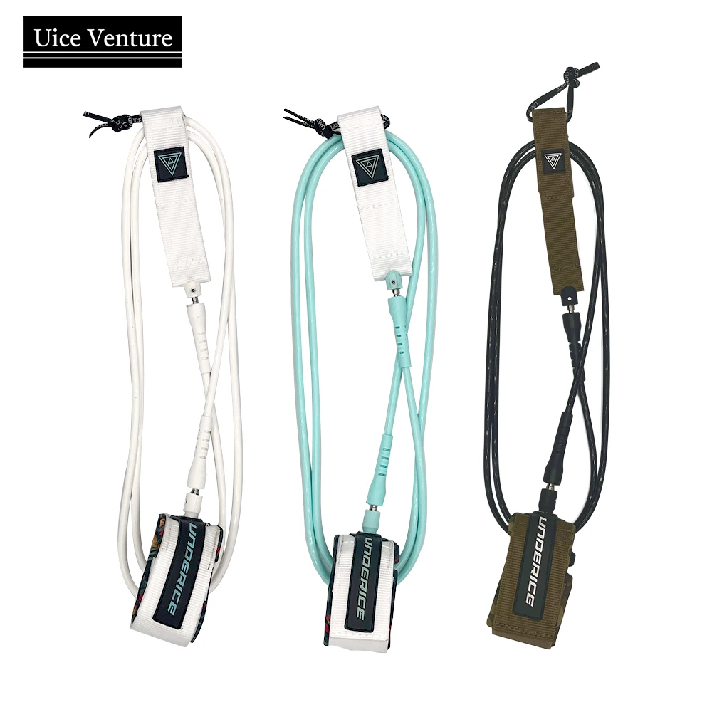 6-10Ft Surf Guinzaglio Sup Board Surf Leg Rope Tavola Da Surf Guinzaglio Tpu Girevoli In Acciaio Tavola Da Paddle Gonfiabile Longboard Corda Per Piedi