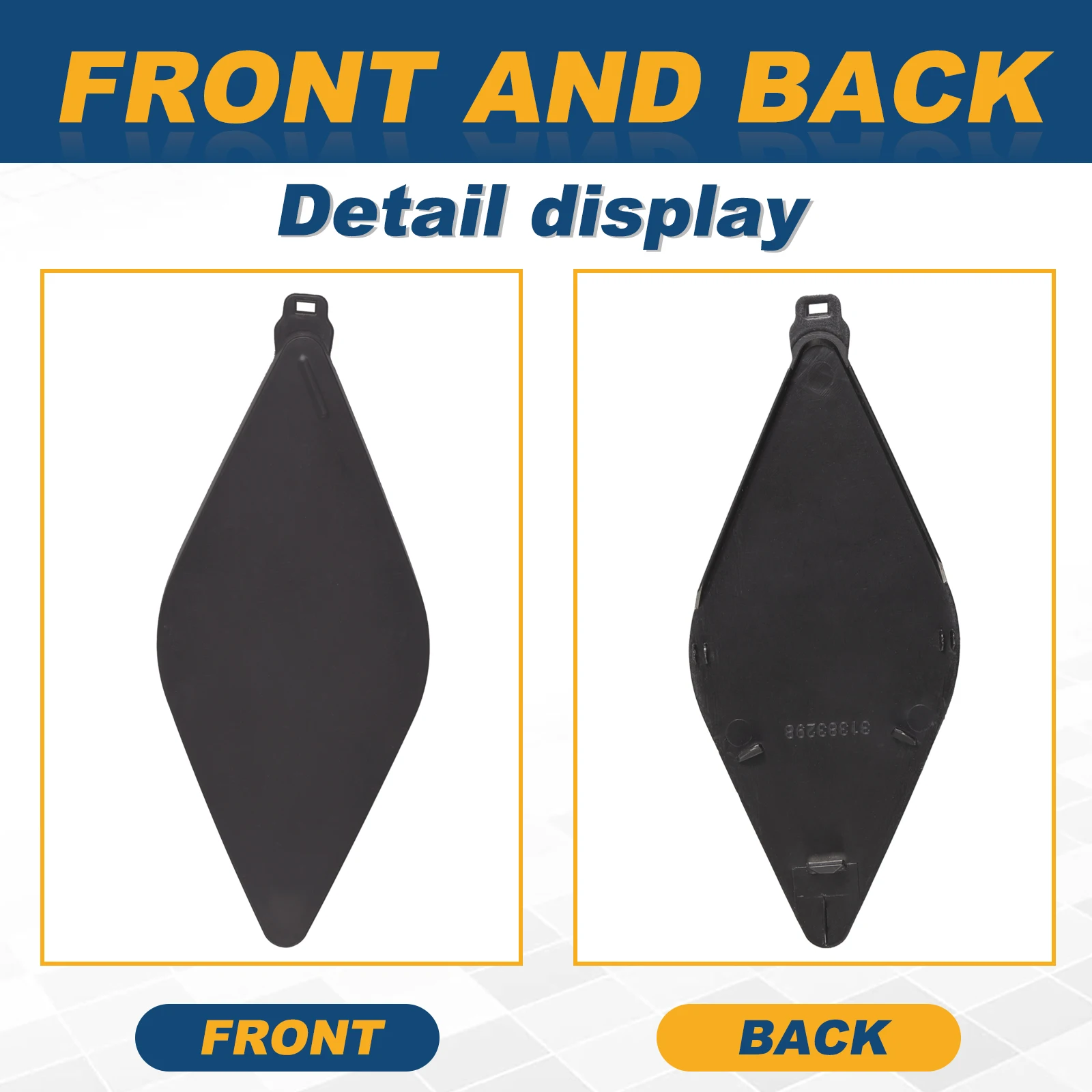 Rear Bumper Tow Hook Cap Towing Eye Cover For VOLVO S90-31383298 398400101 Right Passenger Side