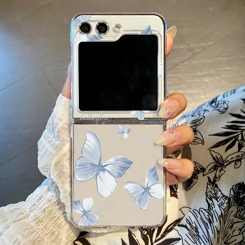 Transparente Handyhülle Mit Schmetterling Für Samsung Galaxy Z Flip_voghion.com