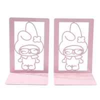 2pc Hello Kitty Bookends Pink Heavy Duty Bookends Metal Bookend Office Supplies For Book Lovers Book Rack Home Office Book Stand 1