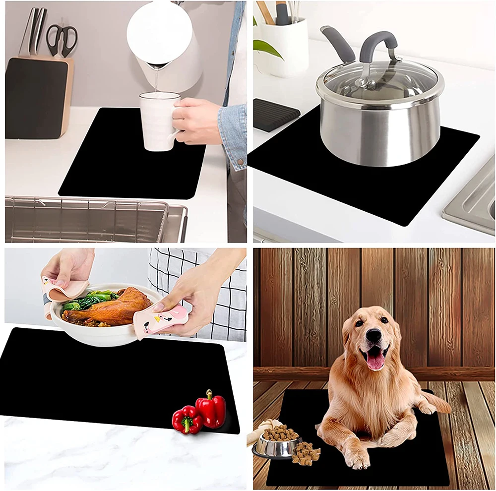 Extra Large Mulitpurpose Silicone Nonstick Pastry Mat Countertop Protector Heat Resistant Nonskid Table Mat 40x60cm, 50x70cm images - 6