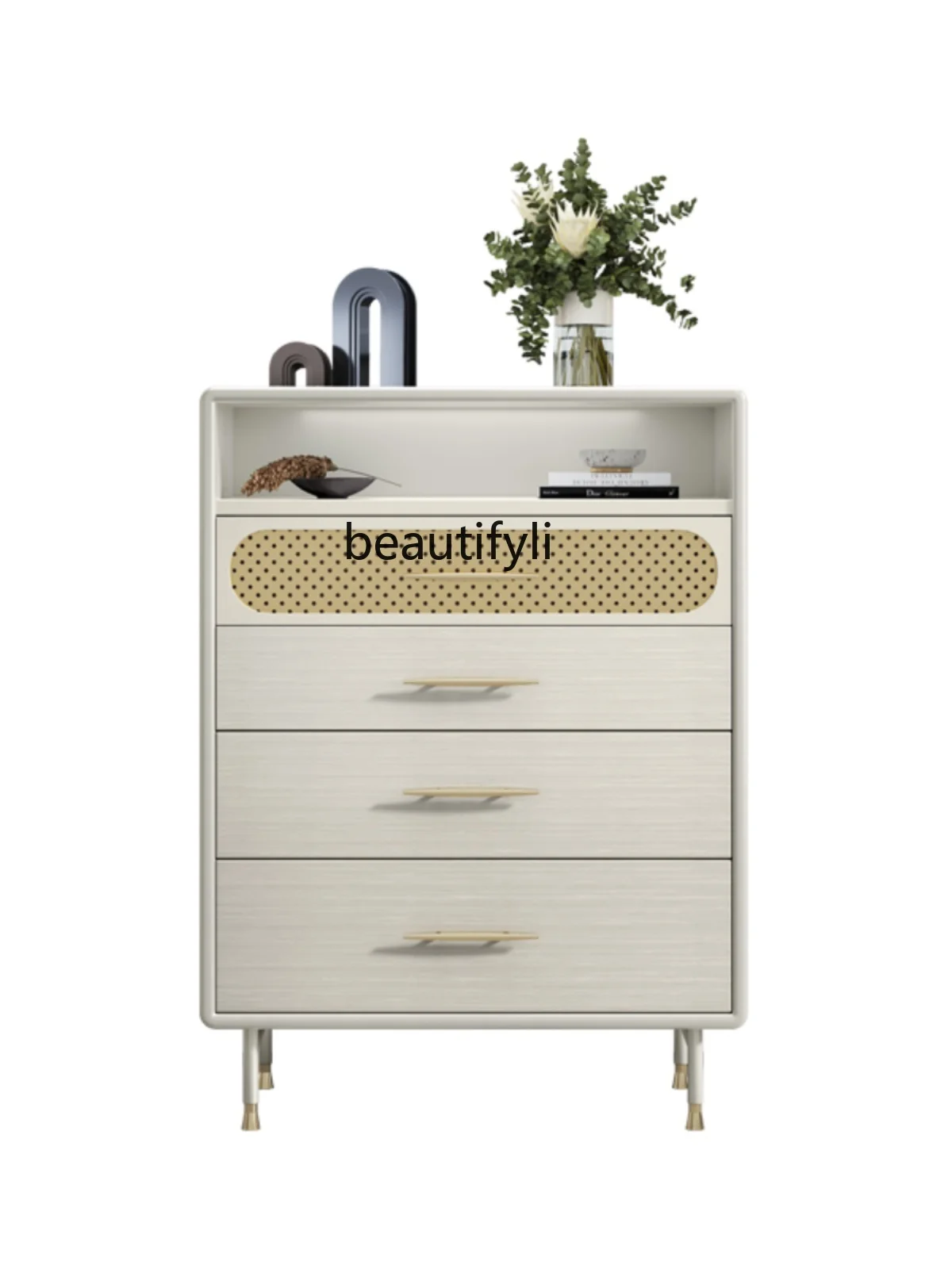 

Affordable Luxury Style Chest of Drawers Bedroom Chest of Drawers Chest of Drawer Modern Minimalist Locker Solid Wood Storage