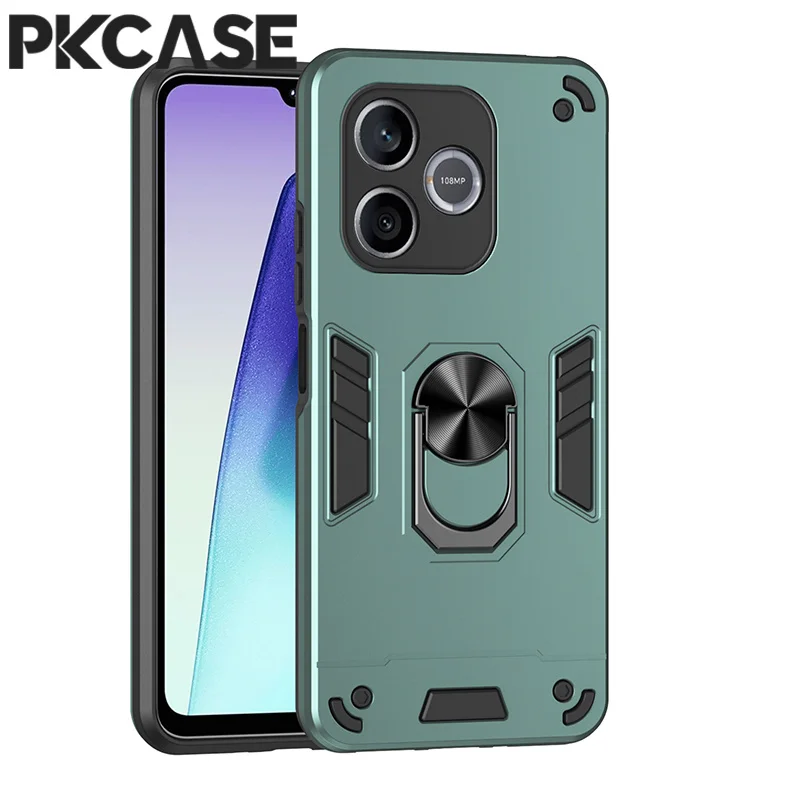Shockproof Magnetic Bracket Phone Case with Ring Stand