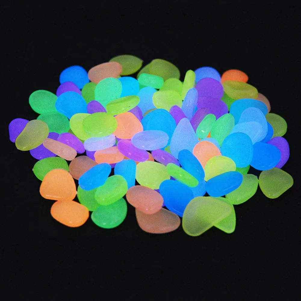 Colorful Glowing Stones Fish Tank Gravel Aquarium Pebbles Decorative Gravel Rocks for Plant