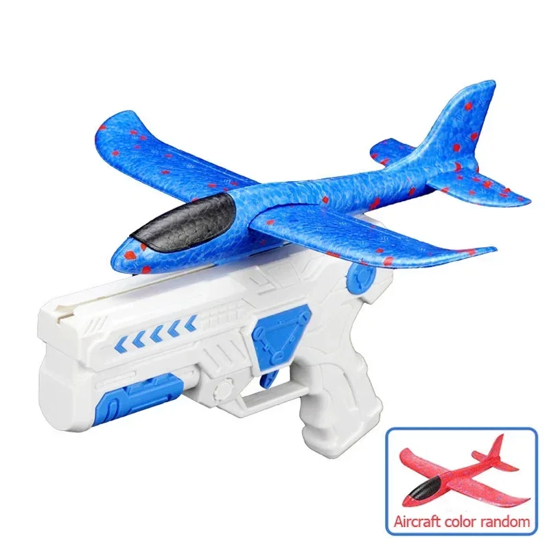 Airplane Launcher Toys Outdoor Plane Flying Toys Non Slip Kids EPP Foam Catapult Plane Birthday Gifts for Boys Girls 4
