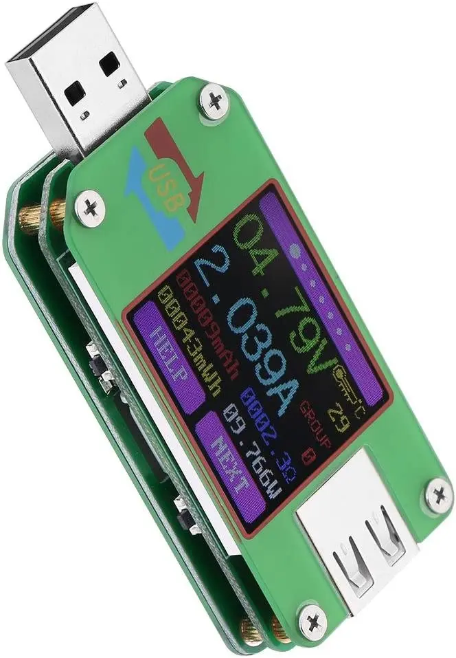 

UM24 UM24C Voltmeter Voltmeter Ammeter Battery Charge Color LCD USB 2.0 Tester