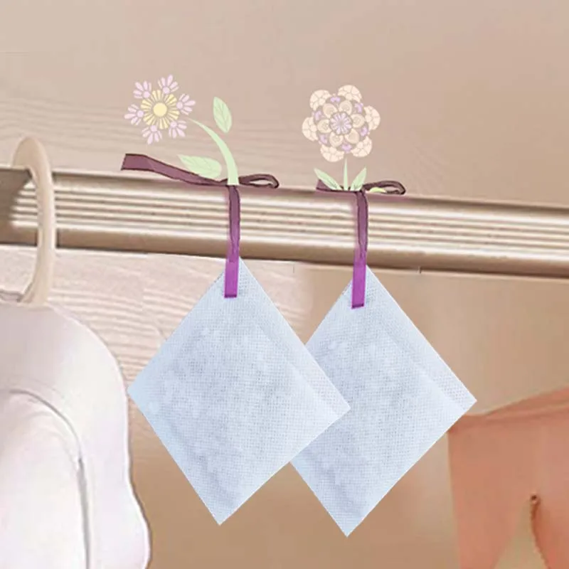 Natural Hangable Fragrant Fragrances Spices Bags Wardrobe Sachets Deodorizing Paper Aromatherapy Bag Home Cabinet Air Fresheners