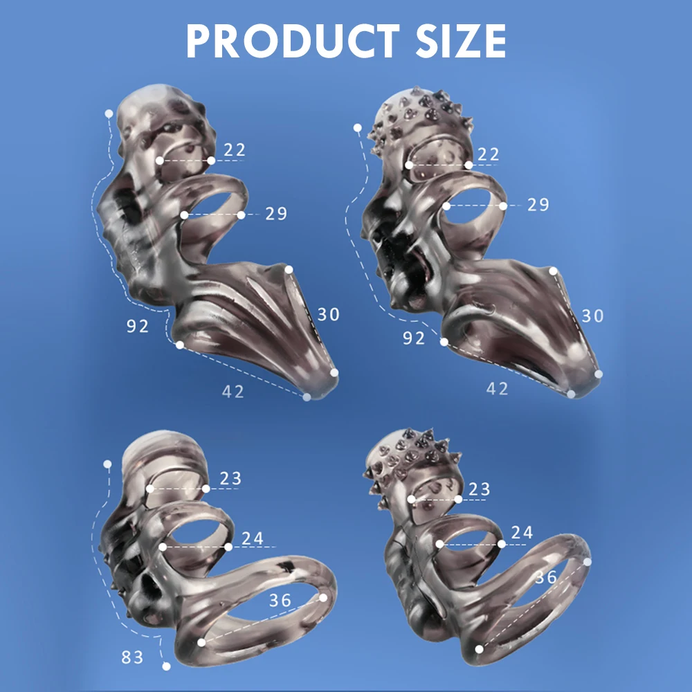 Delay Male Ejaculation Sleeve Vibrating Ring G-spot Stimulator_voghion.com