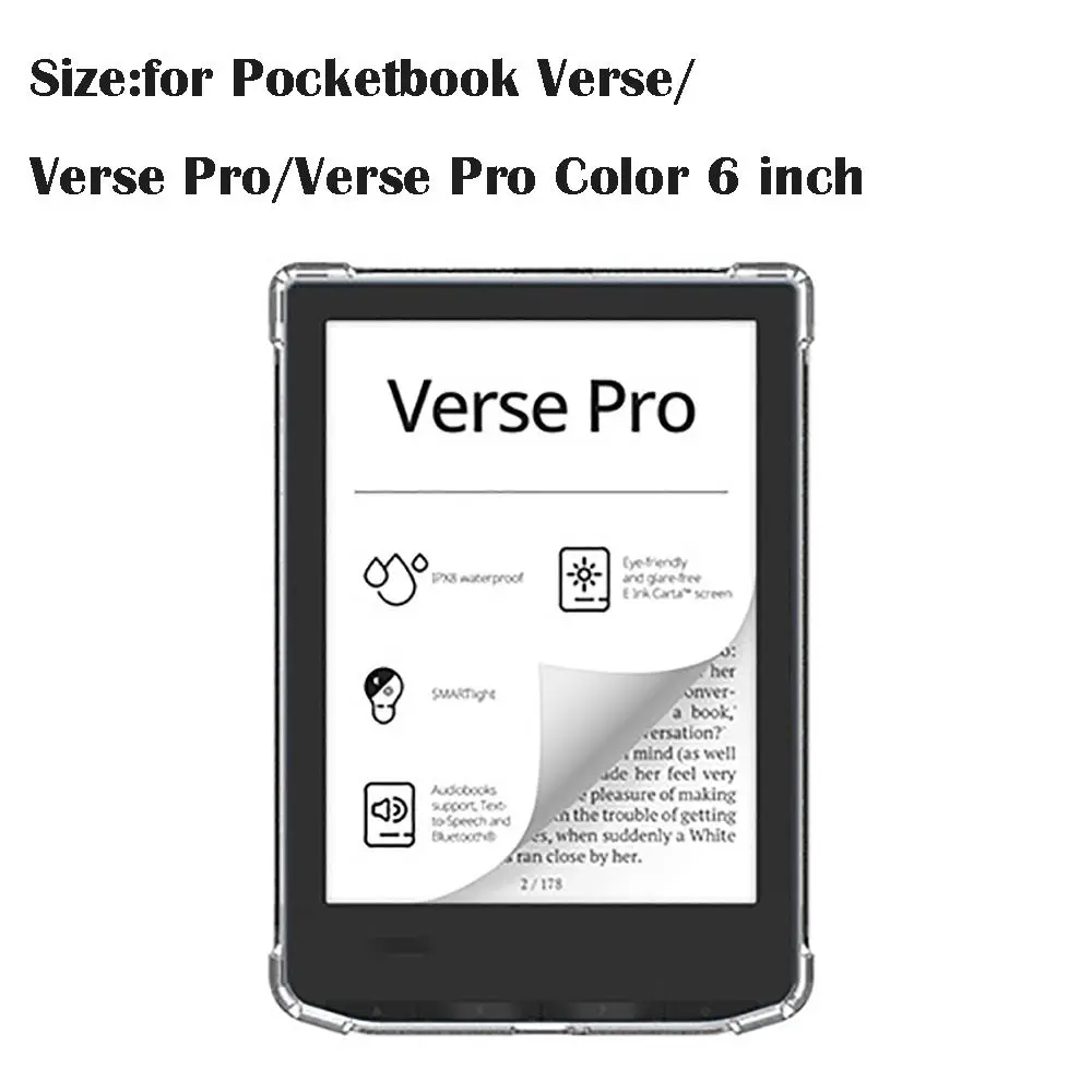 Crystal Clear Protective TPU eReader Case