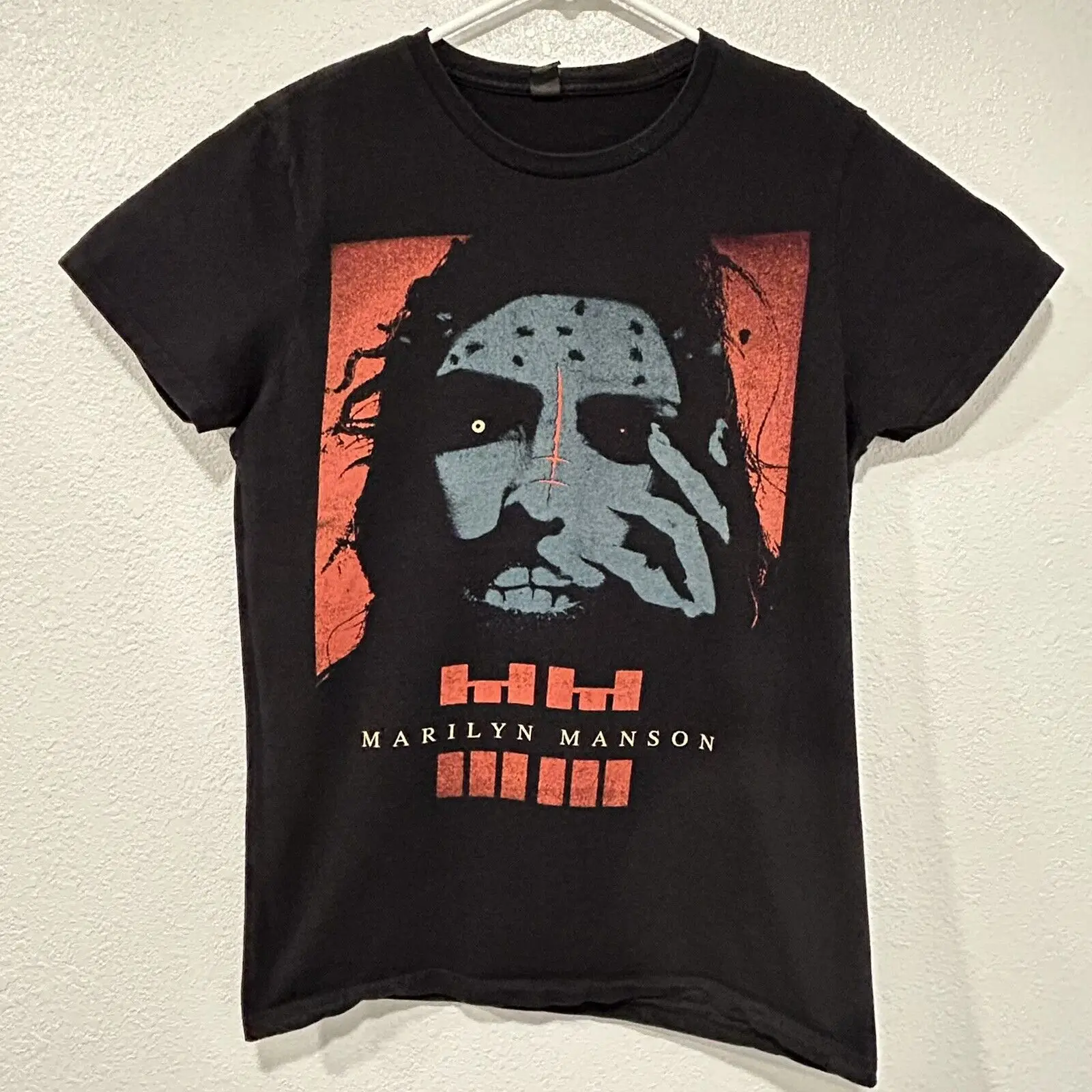 Maglietta Marilyn Manson Maglietta Da Uomo Piccola Black Bay Island Rock Tee