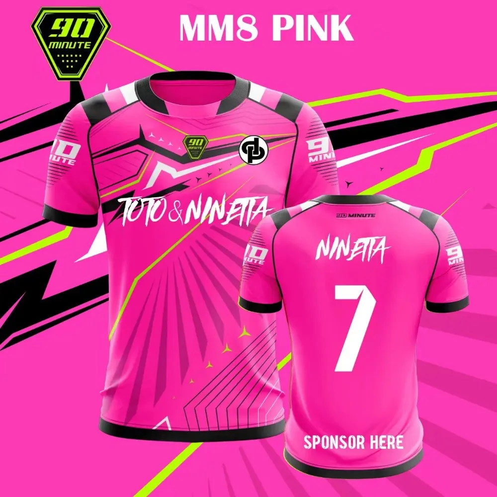 90 Minute Series MM9 JUL Football Shirt for Men Summer Outdoor Sport Quick-Drying Jersey Fitness Training T-shirt