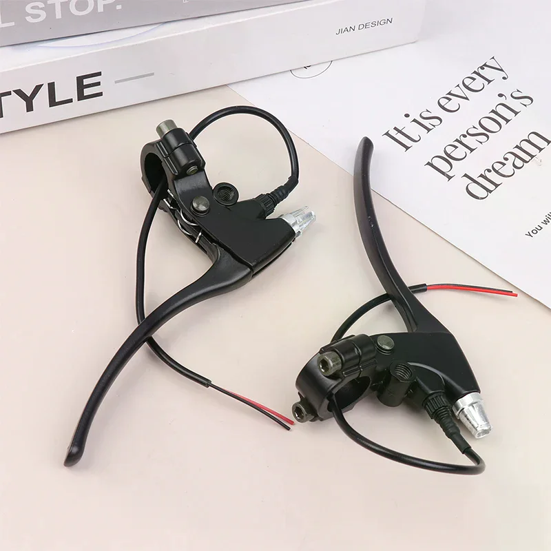 1 Paio di Leve Freno Posteriori per E-Bike, Maniglia Freno per Bicicletta Elettrica, Accessorio per Ciclismo, Strumenti per Freni - immagine 2