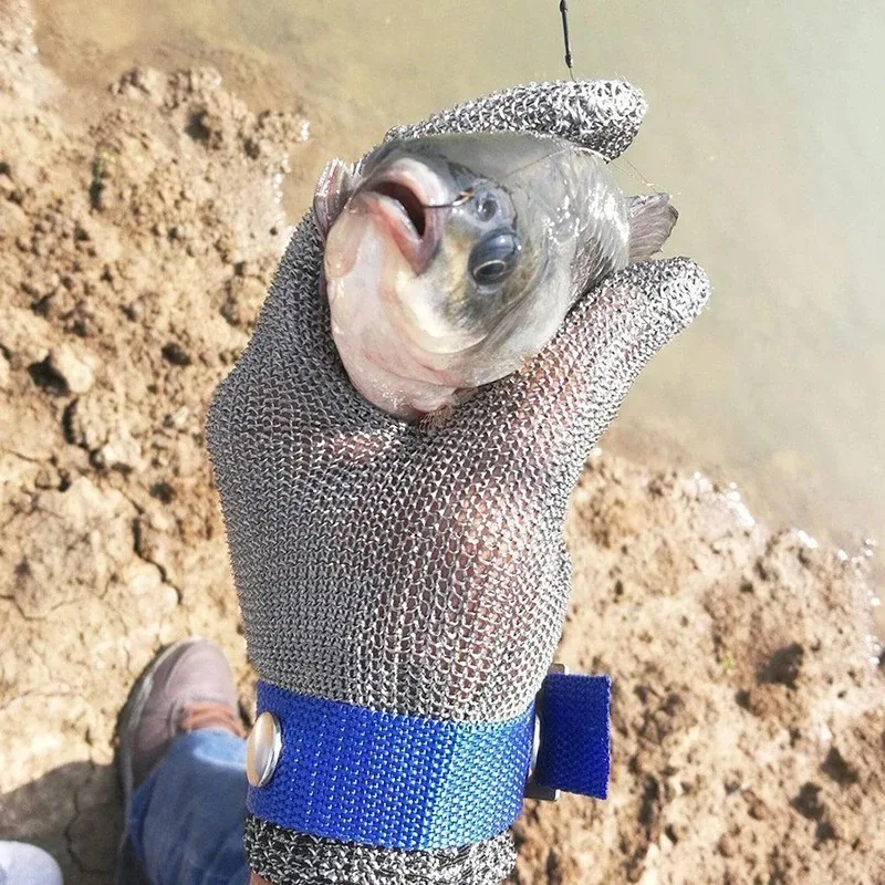Cut Resistant Gloves Stainless Steel Glove Wire Metal Mesh Butcher Safety Work Kitchen Glove for Meat Cutting Hand Protect Wood Working