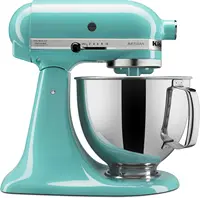 Artisan Series 5 Quart Tilt Head Stand Mixer with Pouring Shield KSM150PS, Removable bowl, Aqua Sky 1