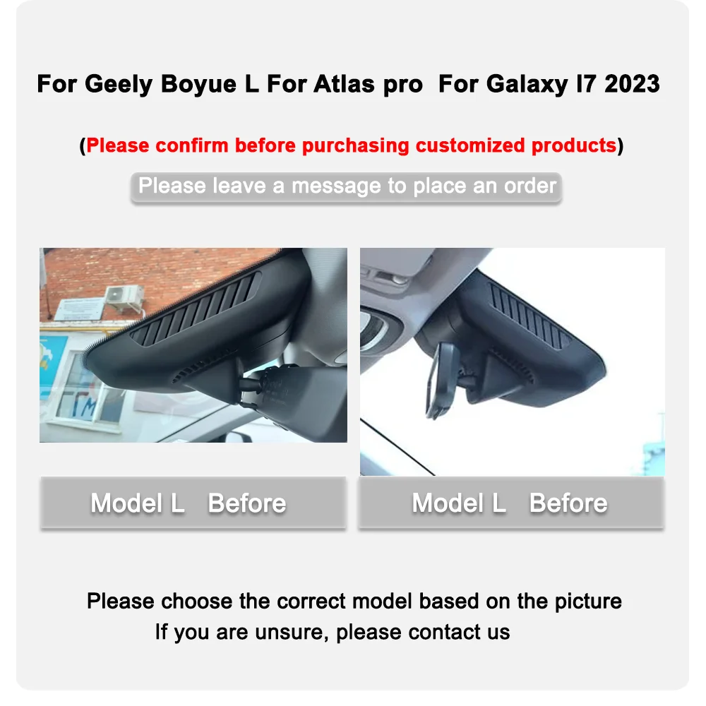 4K 2160P Plug and Play Wifi Dash cam For Geely Boyue L dla Atlas pro dla Galaxy l7 car dash cam