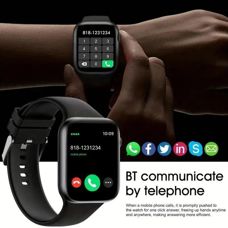 Smart Watch T168 Wireless Calling Make Answer Call Full Touch Sport Fitness For Women Men