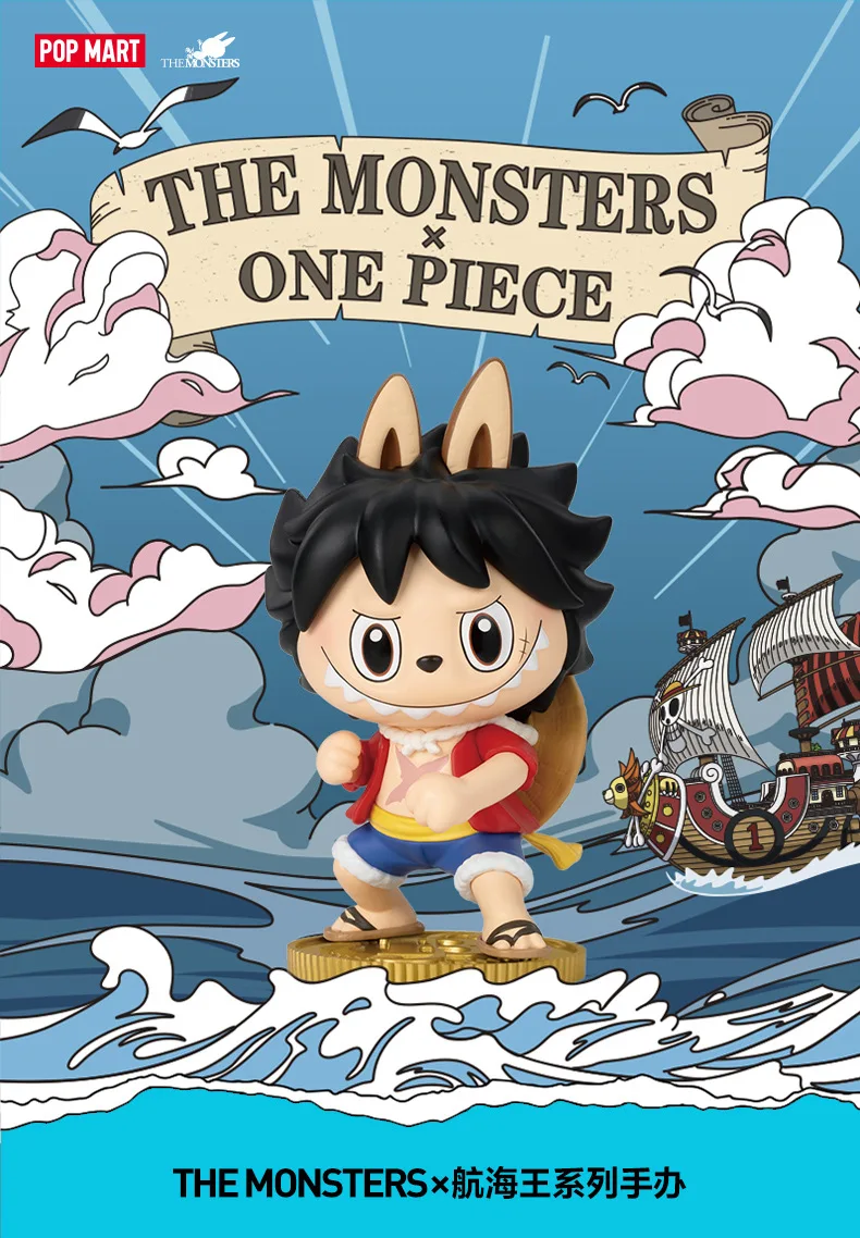 Echte POPMART THE MONSTERS X One Piece Series Blind Box Mystery Box Anime Sammlerfigur Sammlermodell Geburtstagsgeschenk – Detail 2
