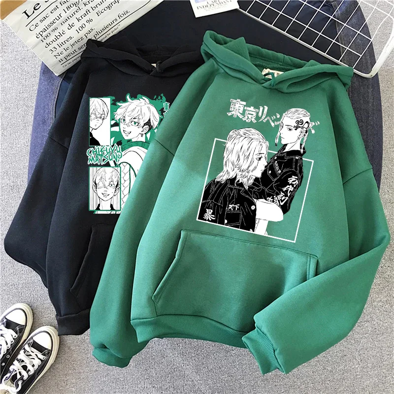 

Dropship Japanese Anime Tokyo Revengers Hoodies Men/women Harajuku Cartoon Tokyo Revengers Sweatshirt Unisex Graphic Streetwear