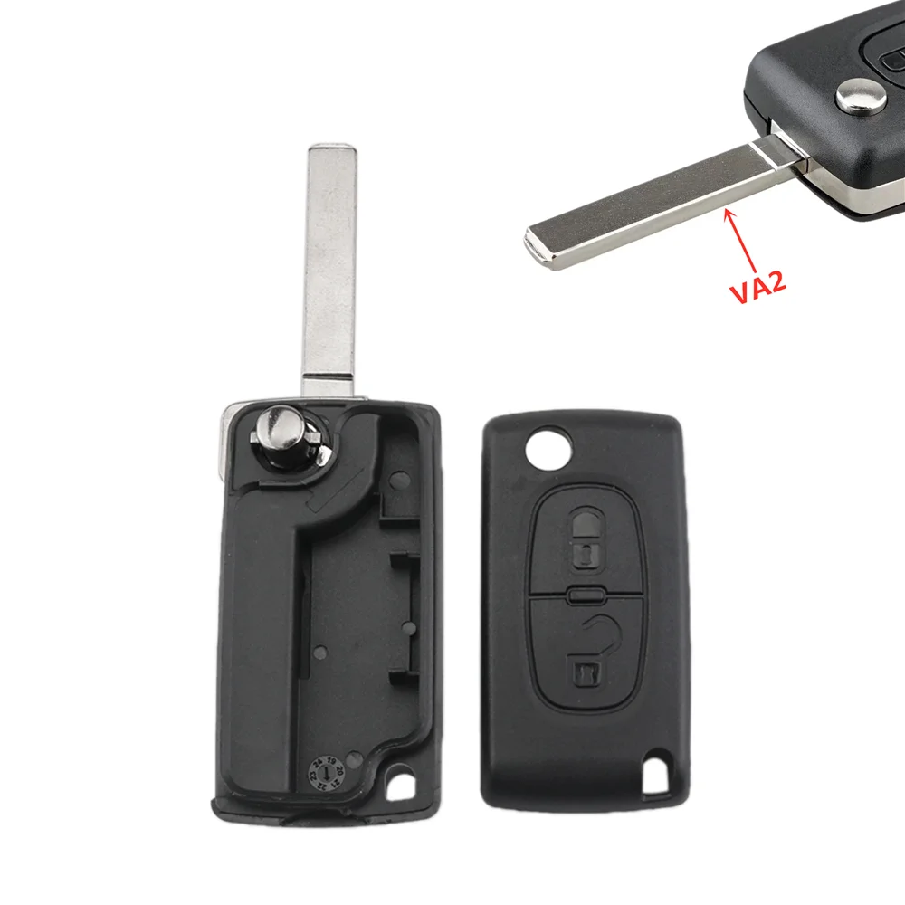 Hindley 2 BTN Folding Car Key for Peugeot 308 207 307 3008 5008 807 Expert Partner Citroen C3 Picasso C-Crosser C2 C3 C4 C8 car remote key car key