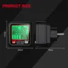 HT97 Digital Socket Tester Voltage Test US/UK/EU Plug Socket Detector Intelligent Leakage Testing Multifunctional Phase Tester 3