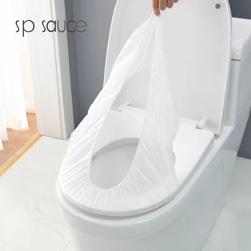 Waterproof Disposable Toilet Seat Cover, Hotel WC Cushion, White Individual Packaging, Thickened Travel, Japan