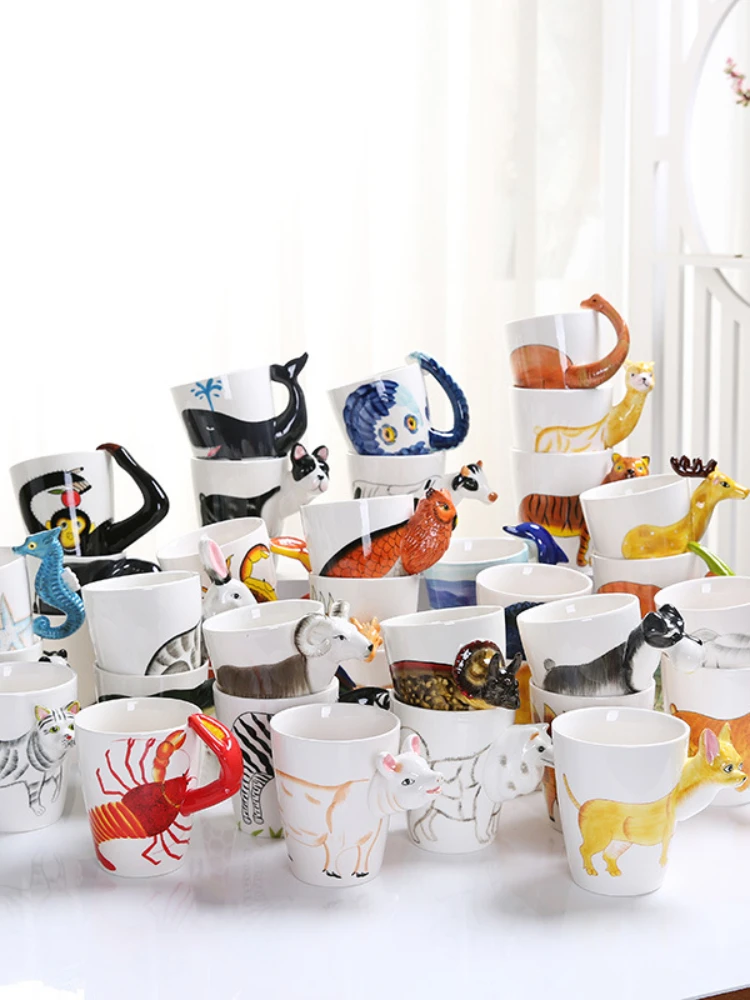 قدح قهوة سيراميك فاخر نقش اشكال