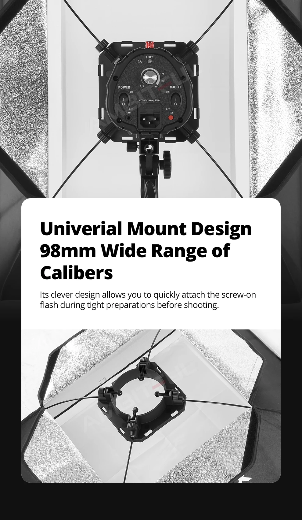 50x70cm 60x60cm 60x90cm 80cm Photo Studio Softbox Soft Box with Universal Mount